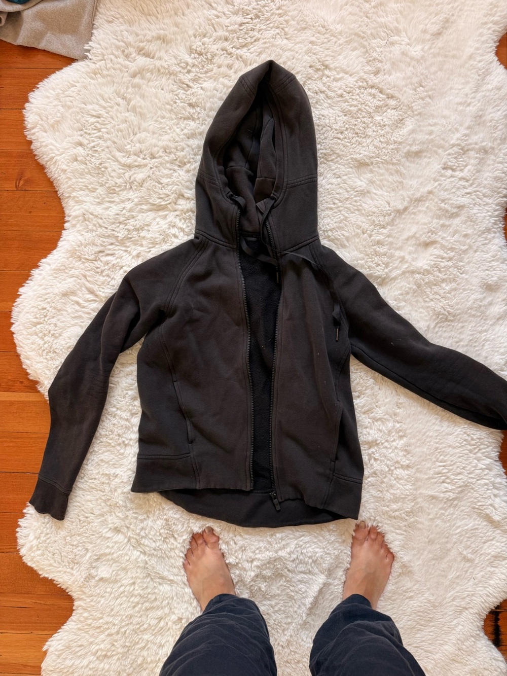 lululemon athletica Black Hooded Zip Jacket